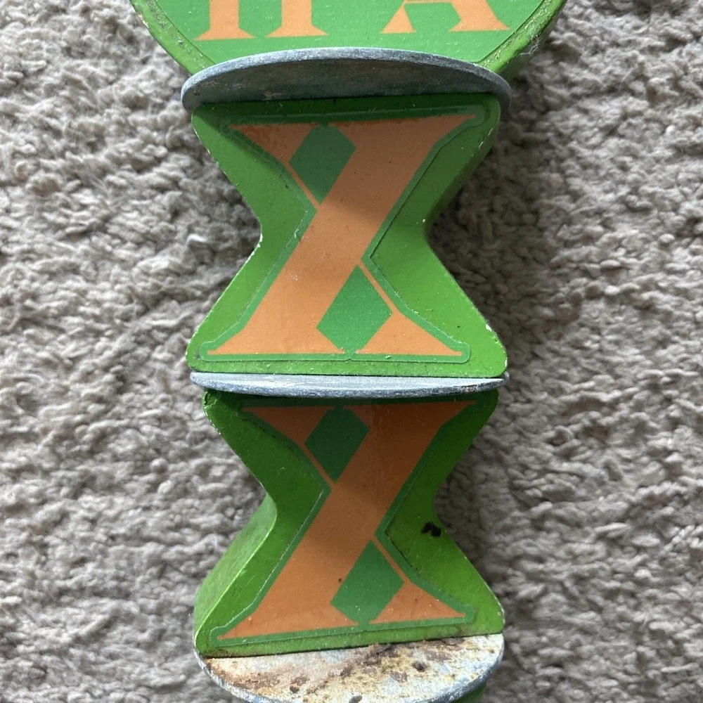 Beer Tap Shipyard IPA XXXX Full Size Handle Preowned Yellow Green Beer Keg Bar